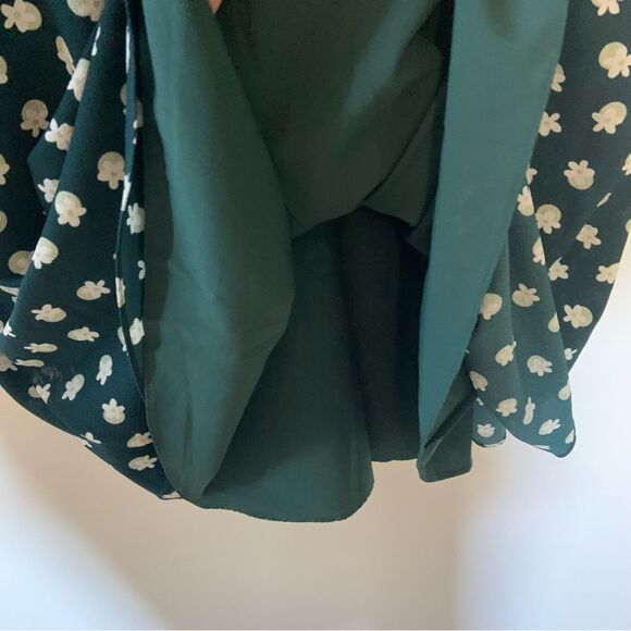 KATE SPADE Floral Dot Dress Green Size 10 - Picture 13 of 14